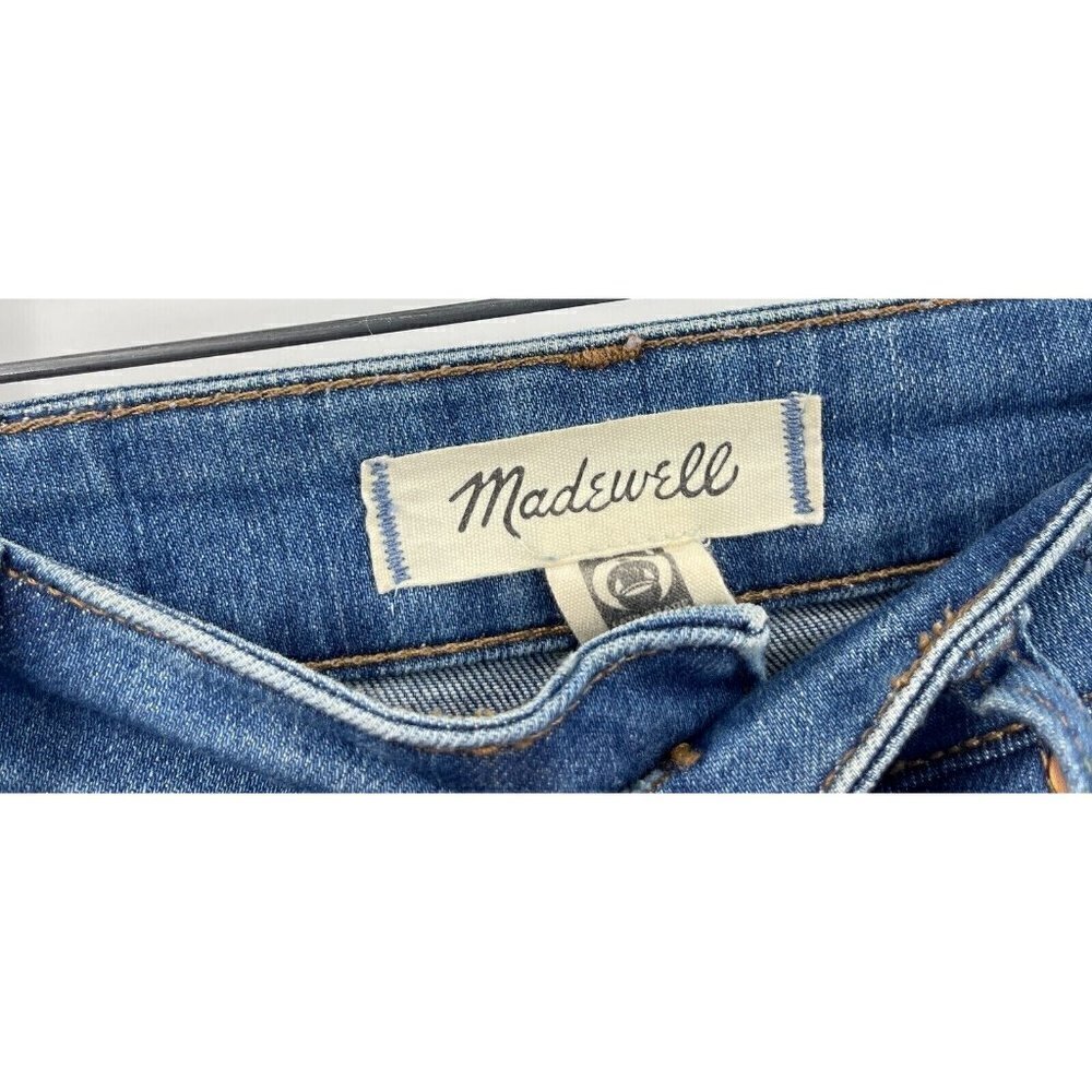 Madewell Size 25 Curvy High Rise Skinny Jeans Crop Distressed 26x25 - Picture 5 of 7